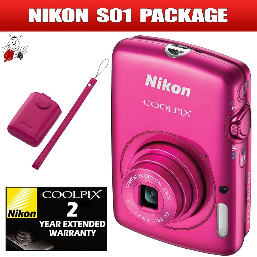 Nikon Coolpix S01 Ultrakompakte Digitalkamera (10,1